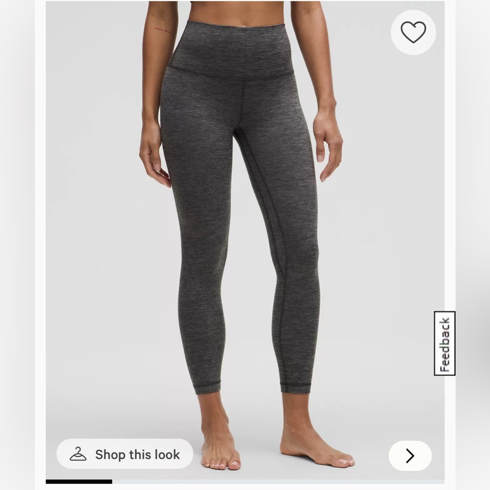 Lululemon Athletica Align Super High-Rise Pant 25.5" Heathered Grey leggings